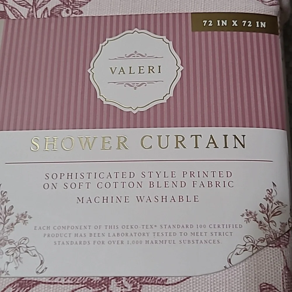 Valeri Bows & Floral Shower Curtain
